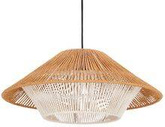 Africa lampa wisząca 50 czarny 1x40W E27 abażur beżowy+biały