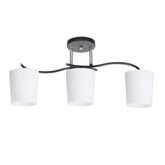Lampa sufitowa Esnyr ze szklanymi kloszami 3-punktowa do salonu
