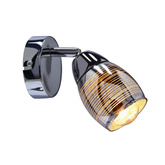 Kinkiet Milton regulowany metalowy chrom do salonu nad lustro E14