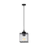 Lampa wisząca Glassia pojedyncza z kloszem akrylowym do salonu E27
