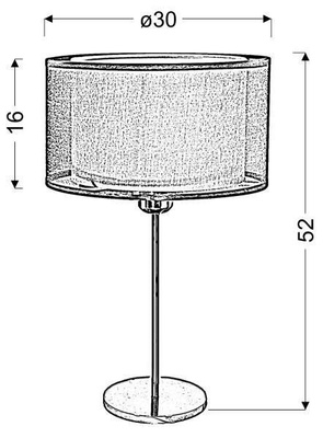 Lampka nocna Piano z abażurem srebrna 3-płomienna stołowa