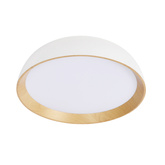 Plafon LED CALABRIA okrągły do kuchni i łazienki 40 cm 4000K biało-drewniany