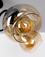 Lampa sufitowa Unica ze szklanymi kloszami 5-punktowa do salonu