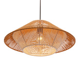 Lampa wisząca z abażurem Africa do sypialni i jadalni czarna 1xE27