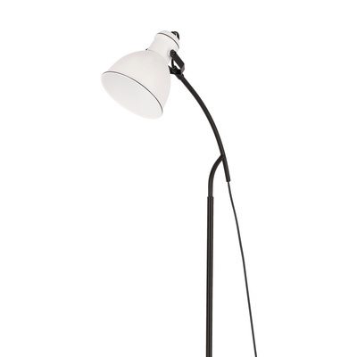 Lampa podłogowa Zumba łukowa regulowana do salonu 1-punktowa metalowa
