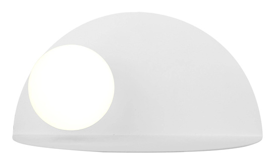 Kinkiet Zenit biały metalowy z półką i ładowarką USB LED do sypialni