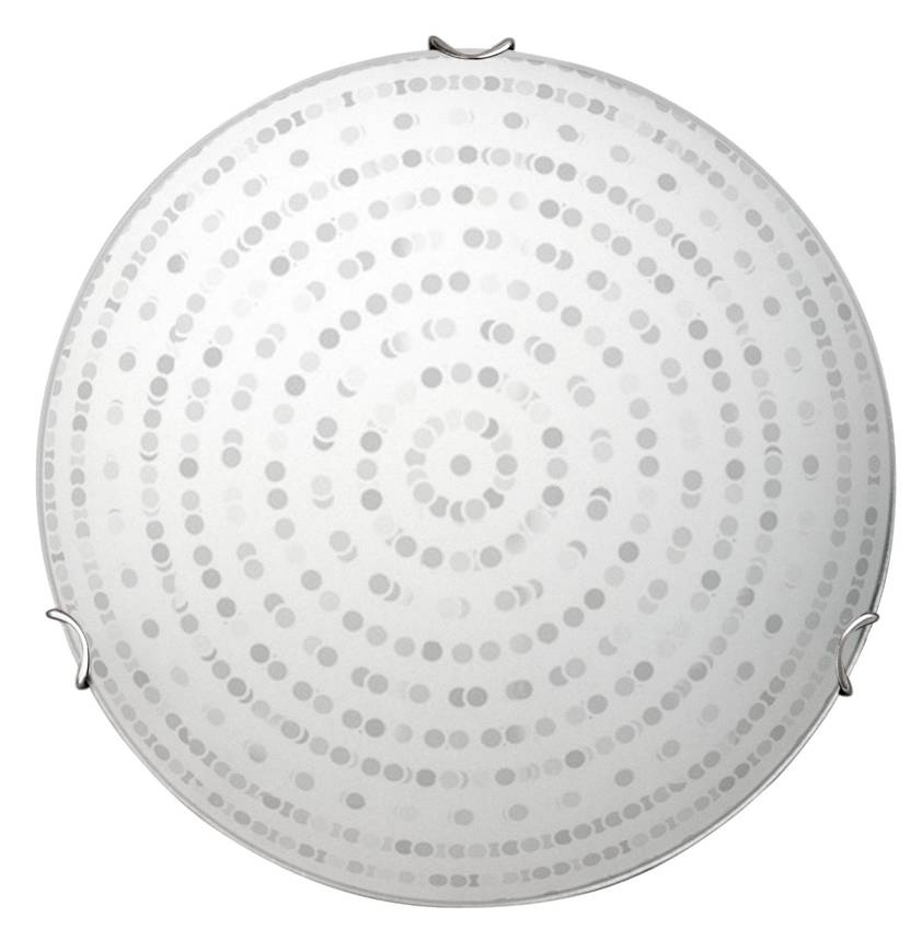 Plafon Circle okrągły szklany biały 30 cm E27 Candellux