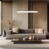 Lampa wisząca liniowa LED Curacoa brązowa 4000k nad stół do jadalni