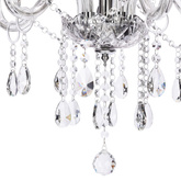 Cristallo lampa wisząca chromowy 5x40W E14 transparentny  35-30313