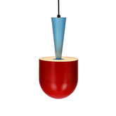 Lampa wisząca Visby Ledea metalowa kolorowa do salonu 1 płomienna E27