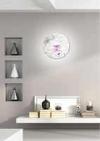 Plafon Spring okrągły do salonu i sypialni 30 cm fioletowy E27