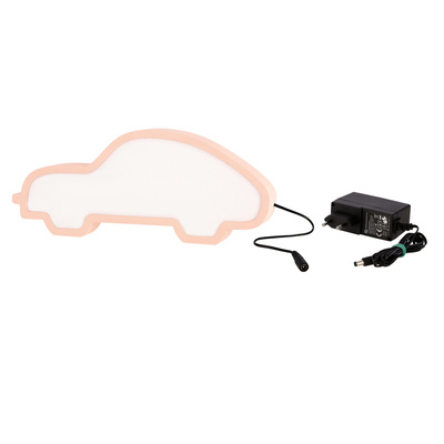 Lampka Car IQ Kids samochód LED do pokoju dziecięcego nocna różowa