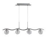 Lampa wisząca Starlet kula 4-punktowa chrom do salonu nad stół G9