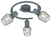 Lampa sufitowa Viking reflektor regulowana 3-punktowa do salonu metalowa