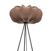 Lampa podłogowa CAFEE’ z abażurem brązowym mokka 52 cm - lampa stojąca w stylu skandynawskim E27