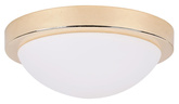 Plafon Roda do łazienki okrągły IP44 biały złoty 28 cm E27