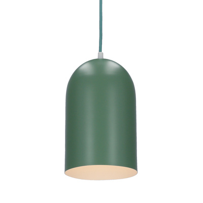 Lampa wisząca Oss Ledea zielona owalna metalowa 1xE27 do salonu kuchni
