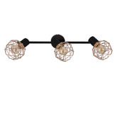 Lampa sufitowa Acrobat listwa ze szklanymi kloszami regulowana 3-punktowa