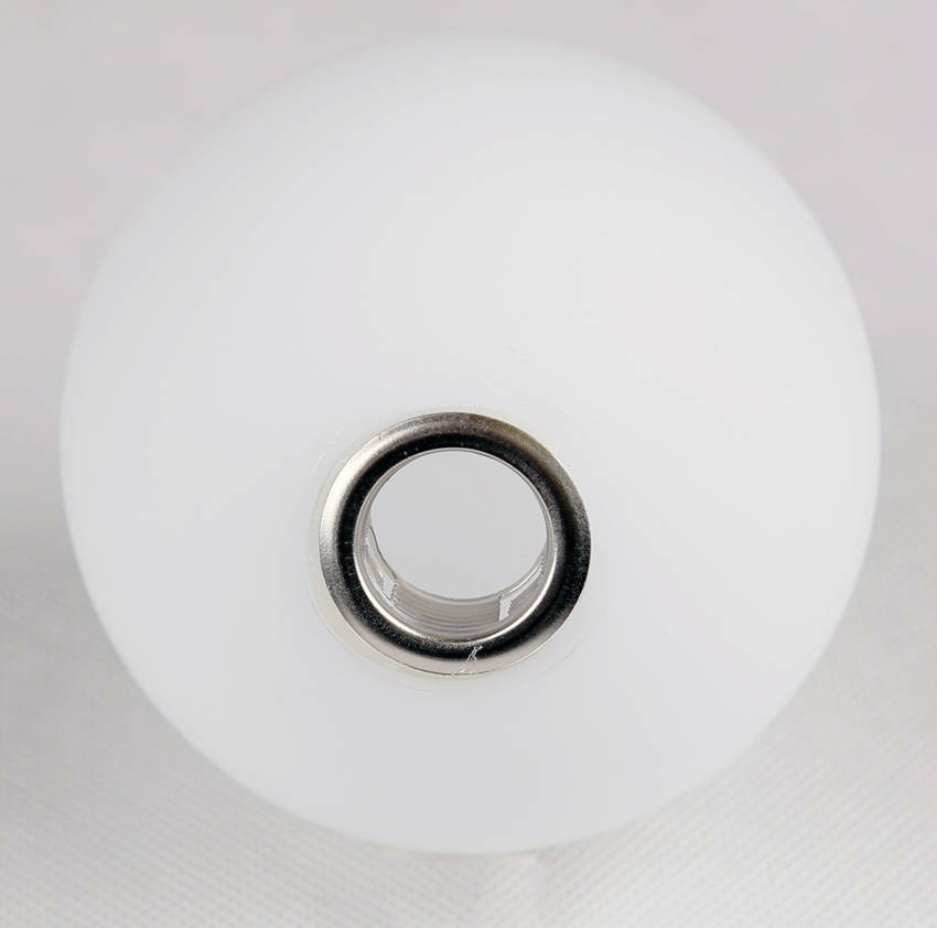 Lampa wisząca Oden kula szklana 12 cm pojedyncza do salonu biała