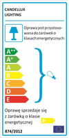 Kinkiet Sortha metalowy regulowany LED do łazienki nad lustro Candellux