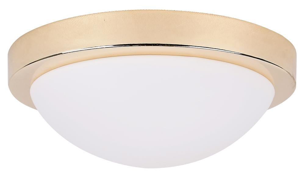 Plafon Roda do łazienki okrągły IP44 biały złoty 28 cm E27
