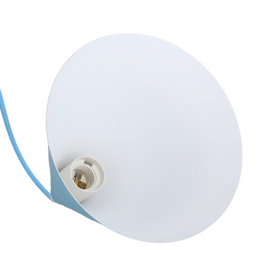 Lampa wisząca Voss niebieska stożek do kuchni nad stół metalowa 1 punkt E27