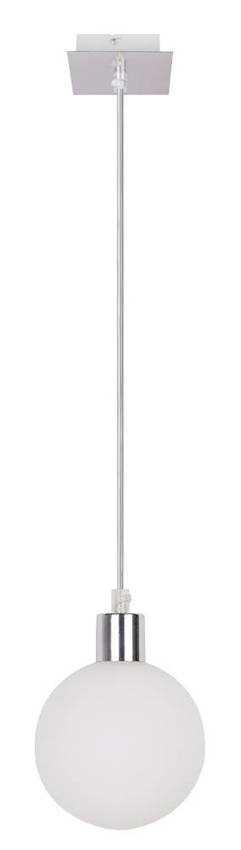 Lampa wisząca Oden kula szklana 12 cm pojedyncza do salonu biała