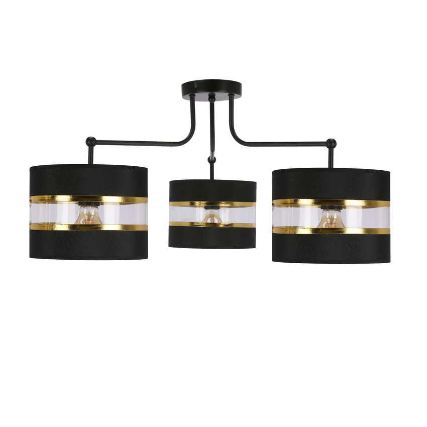 Lampa sufitowa Andy z abażurami 3-punktowa do salonu