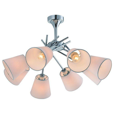 Lampa sufitowa Vox z abażurami regulowana 8-punktowa do salonu