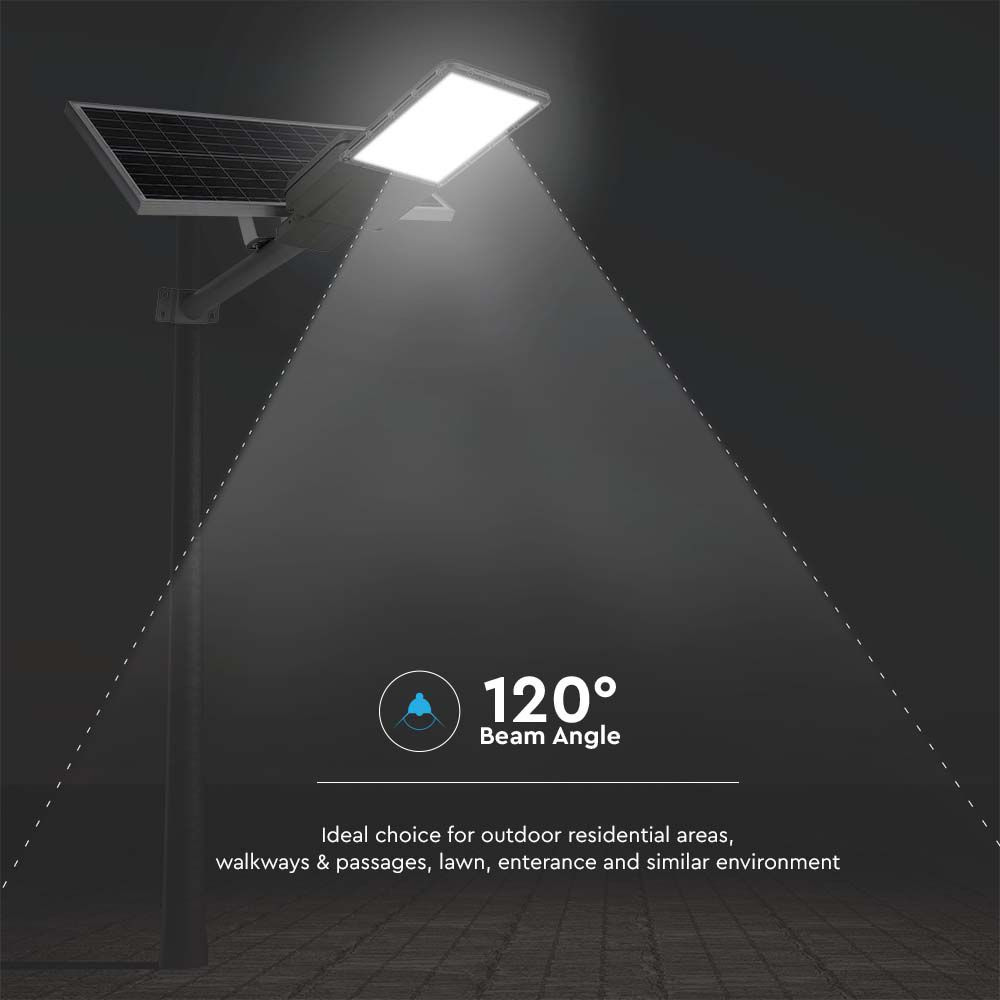 20W Lampa Uliczna LED Solarna / Bateria: 40AH LiFePO4 / Barwa: 6500K