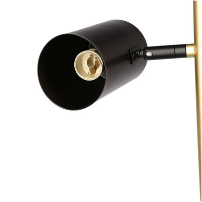 Lampa podłogowa Perret z półką do salonu 1-punktowa metalowa