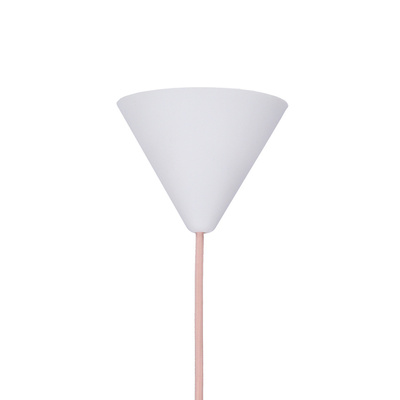 Lampa wisząca Oss Ledea różowa metalowa pojedyncza do salonu E27