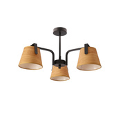 Lampa sufitowa Amberg z abażurami 3-punktowa do jadalni