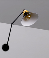 Fundo lampa kinkiet czarny+złoty 1X40 E27 klosz czarny 21-05908