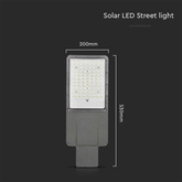 35W Lampa Uliczna LED Solarna / Bateria: 75AH LiFePO4 / Barwa: 4000K