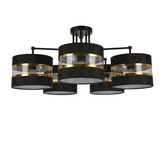 Lampa sufitowa Andy z abażurami 5-punktowa do salonu