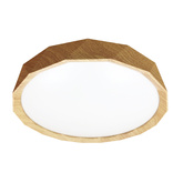 Plafon LED Cadix okrągły 38,5 cm 4000K biały drewniany IP20