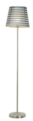 Lampa podłogowa Segin z abażurem do salonu 1-punktowa metalowa
