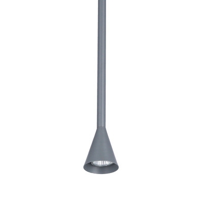 Lampa wisząca tuba Tucson szara metalowa GU10 pojedyncza