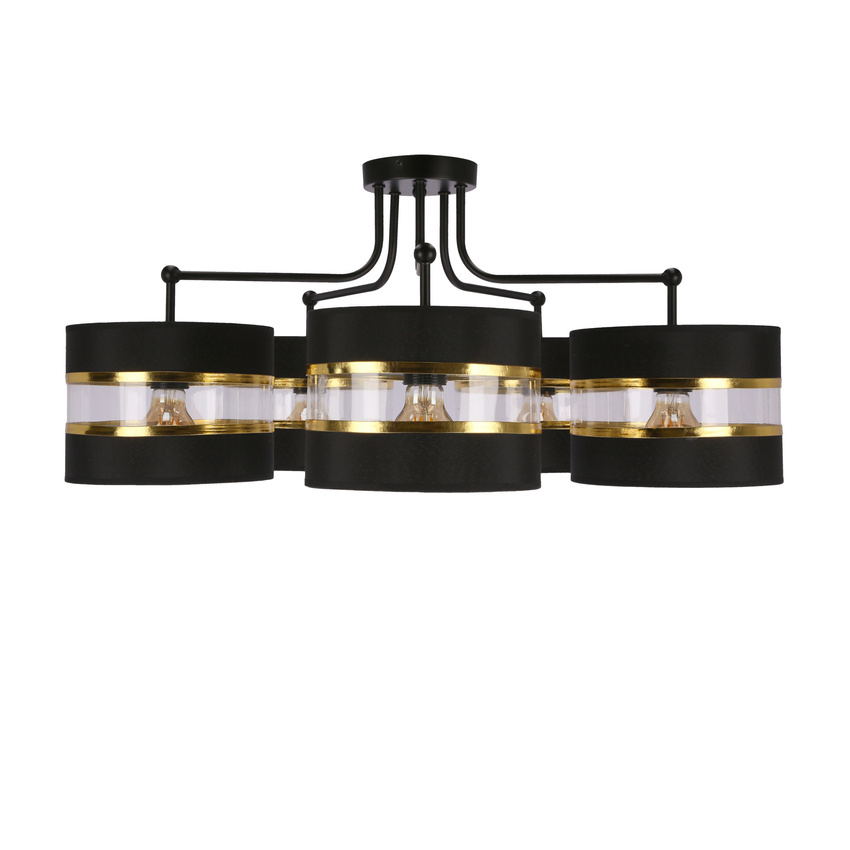 Lampa sufitowa Andy z abażurami 5-punktowa do salonu