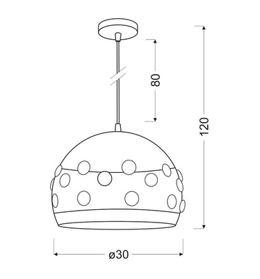 Lampa wisząca Jolina czarna kula metalowa pojedyncza do salonu E27