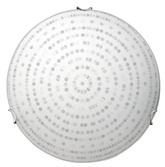 Plafon Circle okrągły szklany biały 30 cm E27 Candellux