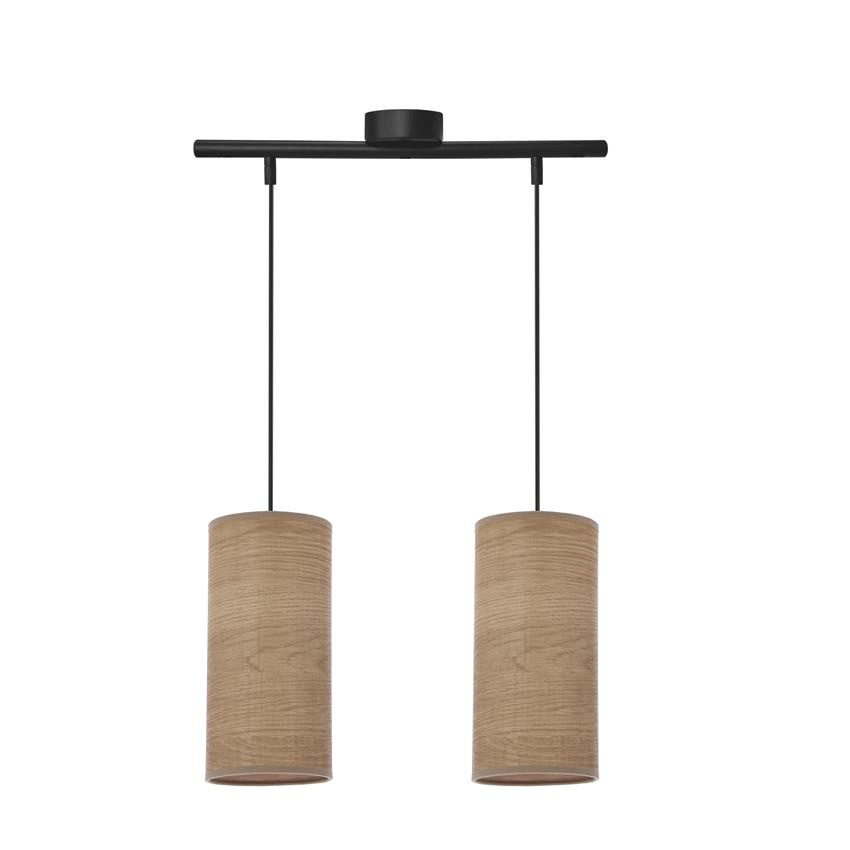 Lampa wisząca z abażurami Ballo czarna podwójna nad stół nowoczesna