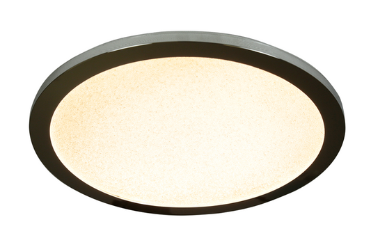 Plafon do łazienki PIXEL  – srebrny 40 cm - okrągły plafon LED z funkcją ściemniania 3000K 24W IP44