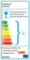 Kinkiet Saturn chromowy kryształowy podwójny do salonu 2xG9 Candellux