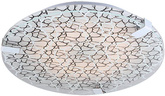 Plafon LED Fiera okrągły 31 cm czarno-srebrny 500lm 230V