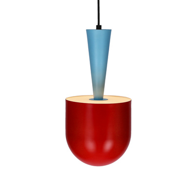 Lampa wisząca Visby Ledea metalowa kolorowa do salonu 1 płomienna E27