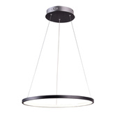Lampa wisząca LED 18W ring okrągła czarna black 29cm Lune 31-64653