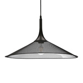 Lampa wisząca Kiruna L czarna metalowa do salonu nad stół 1 płomienna E27