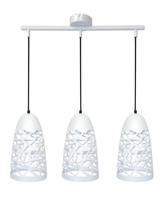 Lampa wisząca biała 3xE27 59cm SABRIN 33-54876